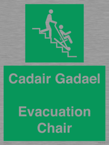 SV16381: Welsh English Bilingual Cadair Gadael / Evacuation Chair