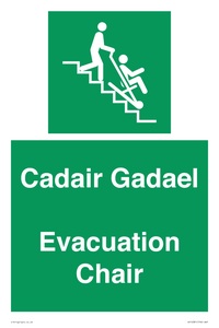 SV16381: Welsh English Bilingual Cadair Gadael / Evacuation Chair