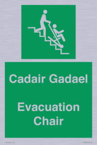 SV16381: Welsh English Bilingual Cadair Gadael / Evacuation Chair