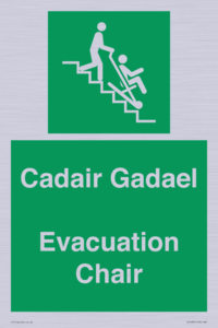 SV16381: Welsh English Bilingual Cadair Gadael / Evacuation Chair