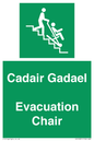 SV16381: Welsh English Bilingual Cadair Gadael / Evacuation Chair