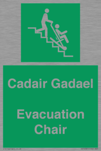 SV16381: Welsh English Bilingual Cadair Gadael / Evacuation Chair