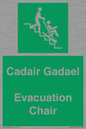 SV16381: Welsh English Bilingual Cadair Gadael / Evacuation Chair