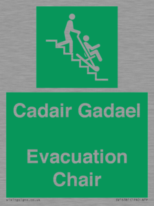 SV16381: Welsh English Bilingual Cadair Gadael / Evacuation Chair