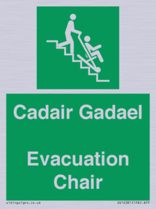 SV16381: Welsh English Bilingual Cadair Gadael / Evacuation Chair