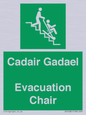 SV16381: Welsh English Bilingual Cadair Gadael / Evacuation Chair
