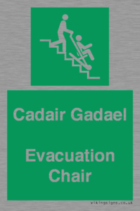 SV16381: Welsh English Bilingual Cadair Gadael / Evacuation Chair