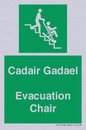SV16381: Welsh English Bilingual Cadair Gadael / Evacuation Chair