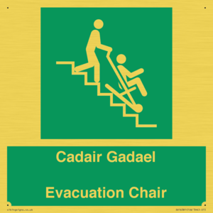SV16381: Welsh English Bilingual Cadair Gadael / Evacuation Chair