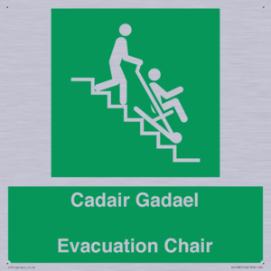 SV16381: Welsh English Bilingual Cadair Gadael / Evacuation Chair