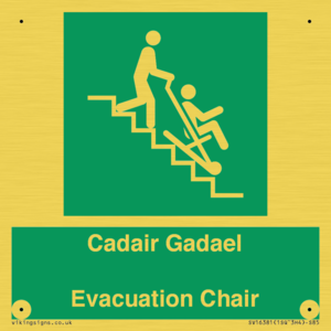 SV16381: Welsh English Bilingual Cadair Gadael / Evacuation Chair