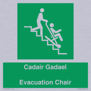 SV16381: Welsh English Bilingual Cadair Gadael / Evacuation Chair
