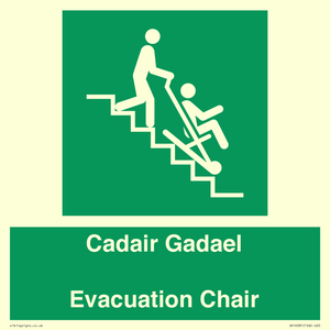 SV16381: Welsh English Bilingual Cadair Gadael / Evacuation Chair