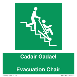 SV16381: Welsh English Bilingual Cadair Gadael / Evacuation Chair