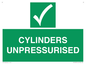 SV16537: cylinders unpressurised