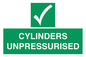 SV16537: cylinders unpressurised