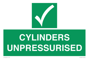 SV16537: cylinders unpressurised