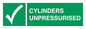 SV16537: cylinders unpressurised