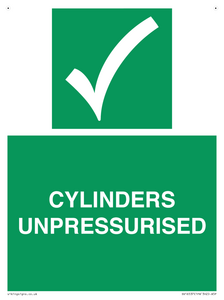 SV16537: cylinders unpressurised