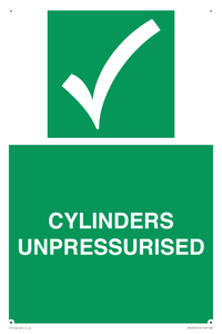 SV16537: cylinders unpressurised