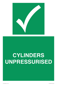 SV16537: cylinders unpressurised