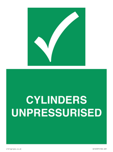 SV16537: cylinders unpressurised
