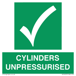 SV16537: cylinders unpressurised