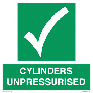SV16537: cylinders unpressurised