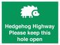 SV16852: Hedgehog Highway - Please keep this hole open