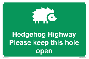 SV16852: Hedgehog Highway - Please keep this hole open