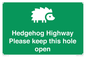 SV16852: Hedgehog Highway - Please keep this hole open