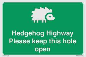 SV16852: Hedgehog Highway - Please keep this hole open