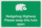 SV16852: Hedgehog Highway - Please keep this hole open