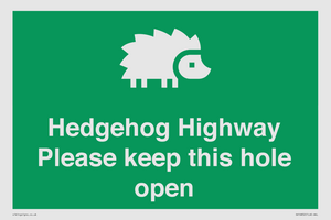 SV16852: Hedgehog Highway - Please keep this hole open