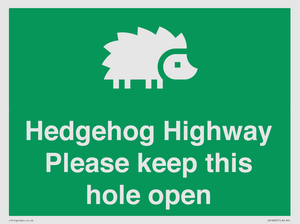SV16852: Hedgehog Highway - Please keep this hole open