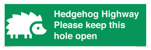 SV16852: Hedgehog Highway - Please keep this hole open