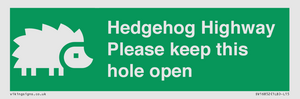 SV16852: Hedgehog Highway - Please keep this hole open