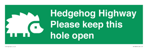 SV16852: Hedgehog Highway - Please keep this hole open