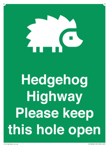 SV16852: Hedgehog Highway - Please keep this hole open