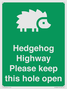 SV16852: Hedgehog Highway - Please keep this hole open