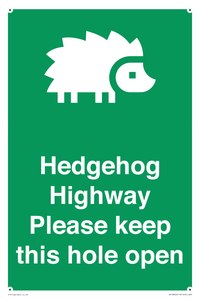 SV16852: Hedgehog Highway - Please keep this hole open