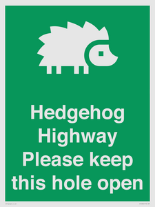 SV16852: Hedgehog Highway - Please keep this hole open