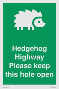 SV16852: Hedgehog Highway - Please keep this hole open