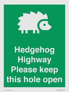 SV16852: Hedgehog Highway - Please keep this hole open
