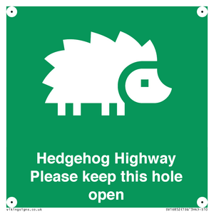 SV16852: Hedgehog Highway - Please keep this hole open