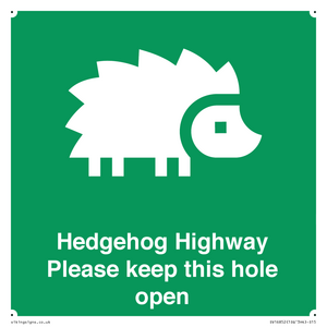 SV16852: Hedgehog Highway - Please keep this hole open