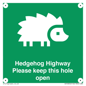 SV16852: Hedgehog Highway - Please keep this hole open