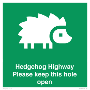 SV16852: Hedgehog Highway - Please keep this hole open