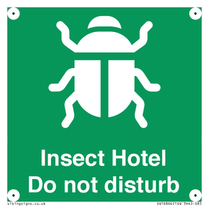 SV16864: Insect Hotel Do not disturb