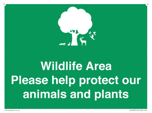 SV16907: Wildlife Area Please Help Protect our animals and plants